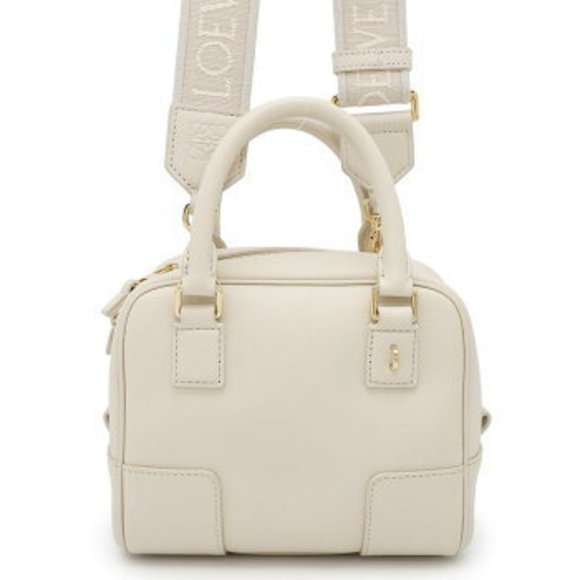 Loewe Amazona Leather Handbag White - Picture 1 of 8